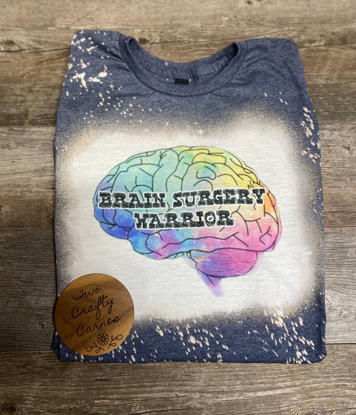 BRAIN SURGERY WARRIOR BLEACHED TEE