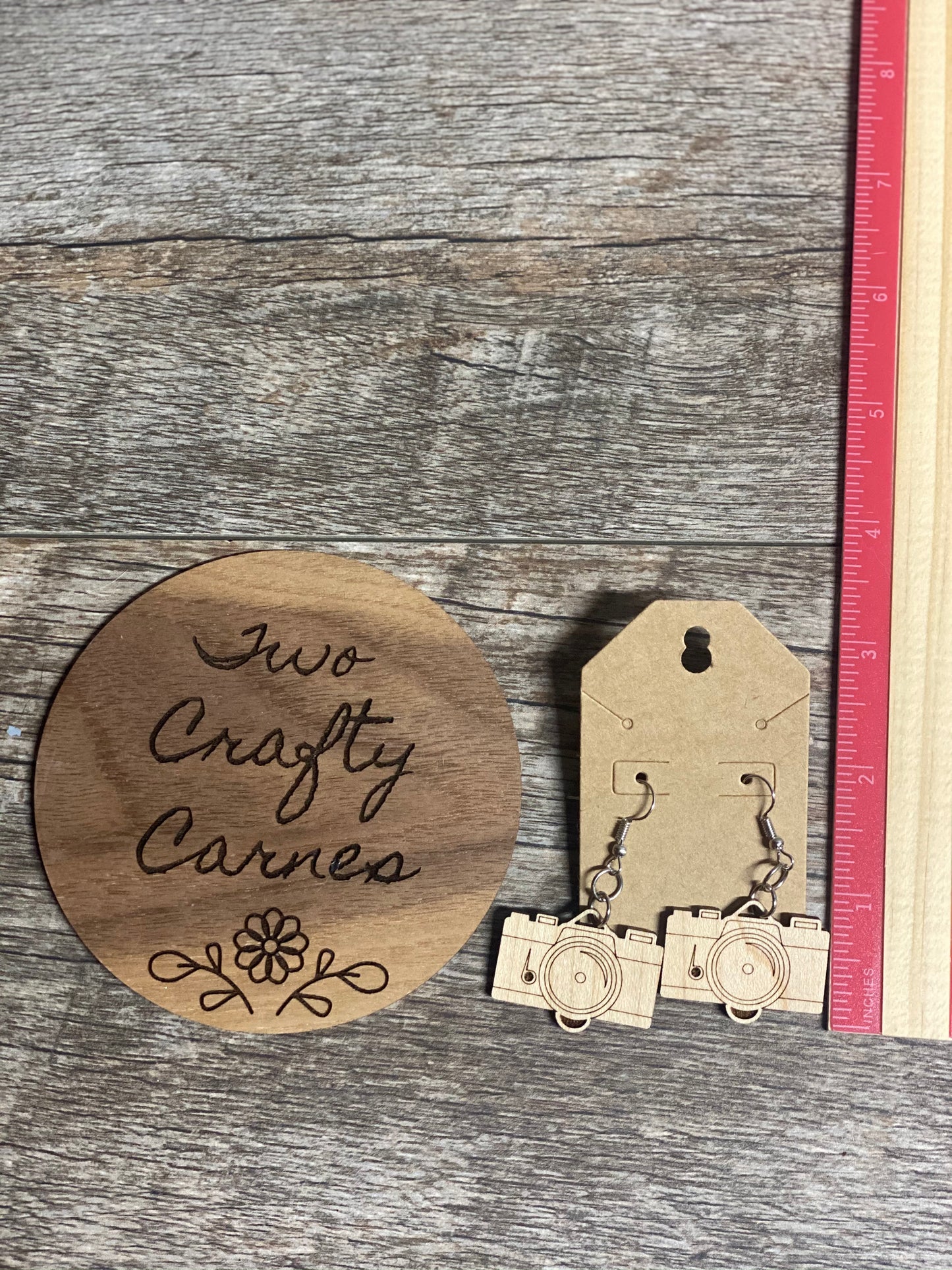 Camera Dangle Earrings