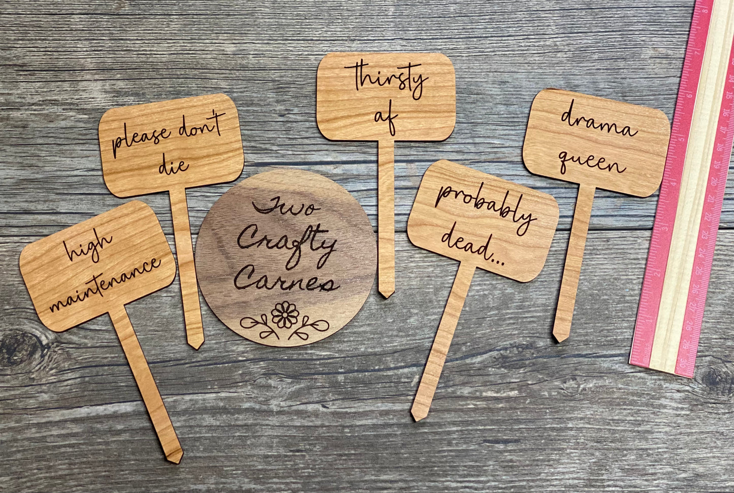 Cherry Wood Plant Stakes
