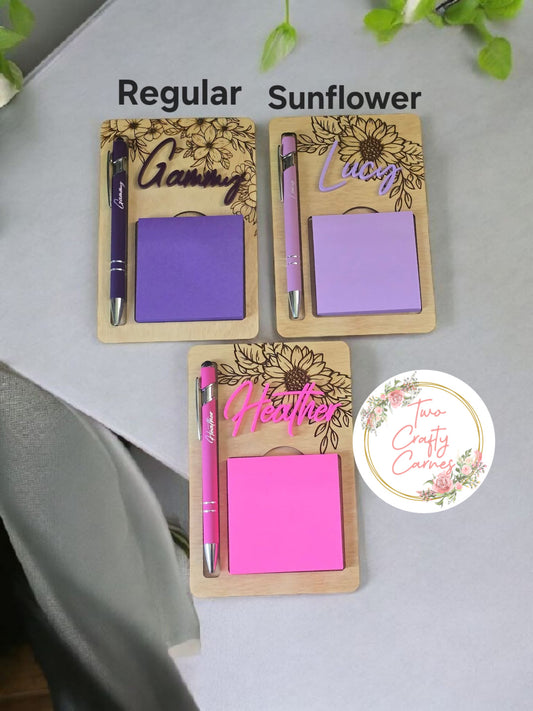 Personalized Sticky Note Holder