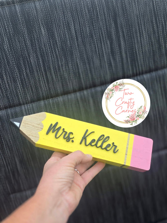 Personalized Pencil Block ✏️