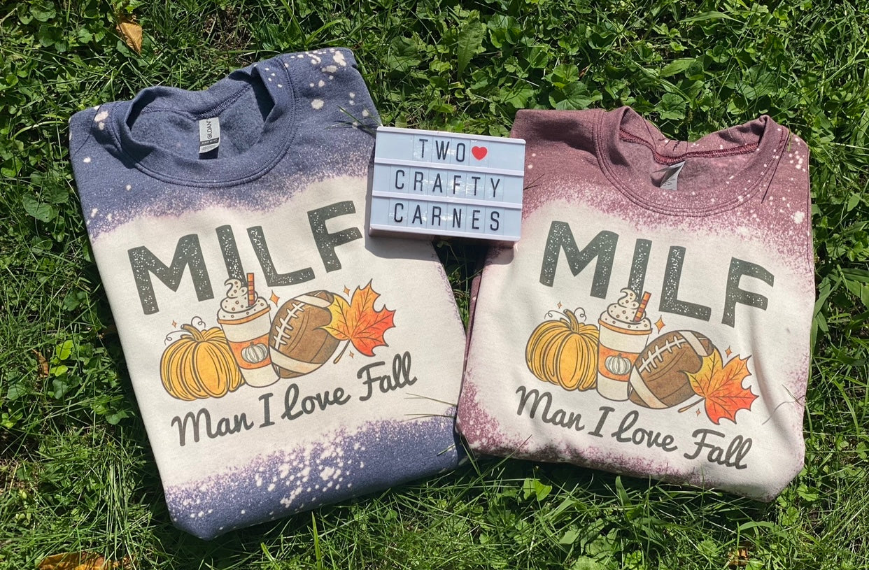 MILF BLEACHED CREWNECK