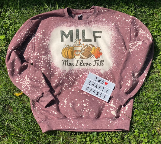 MILF BLEACHED CREWNECK