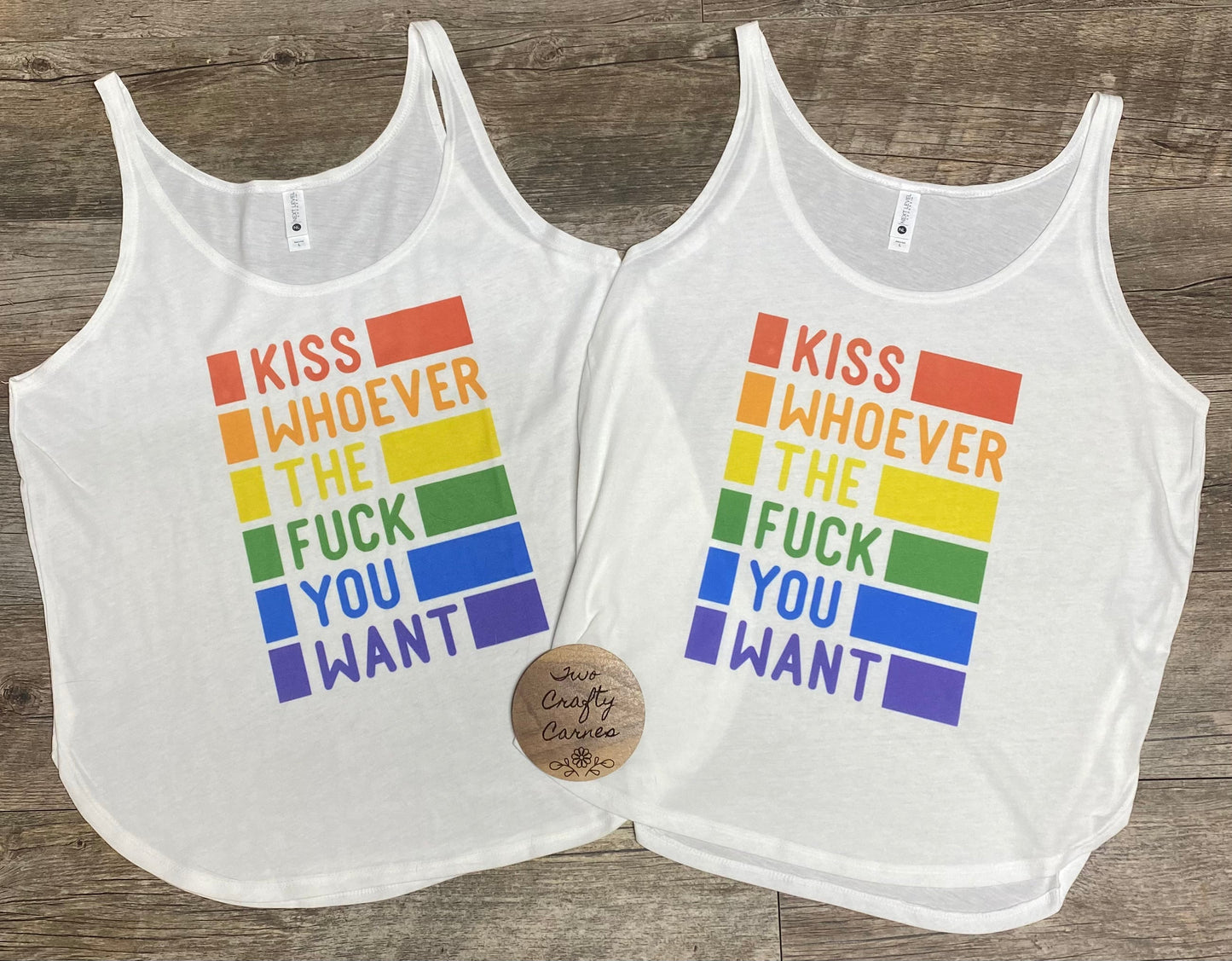 KISS WHOEVER TANK TOP 🌈