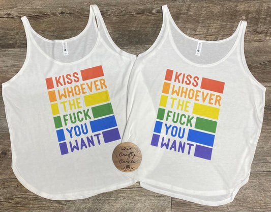 KISS WHOEVER TANK TOP 🌈