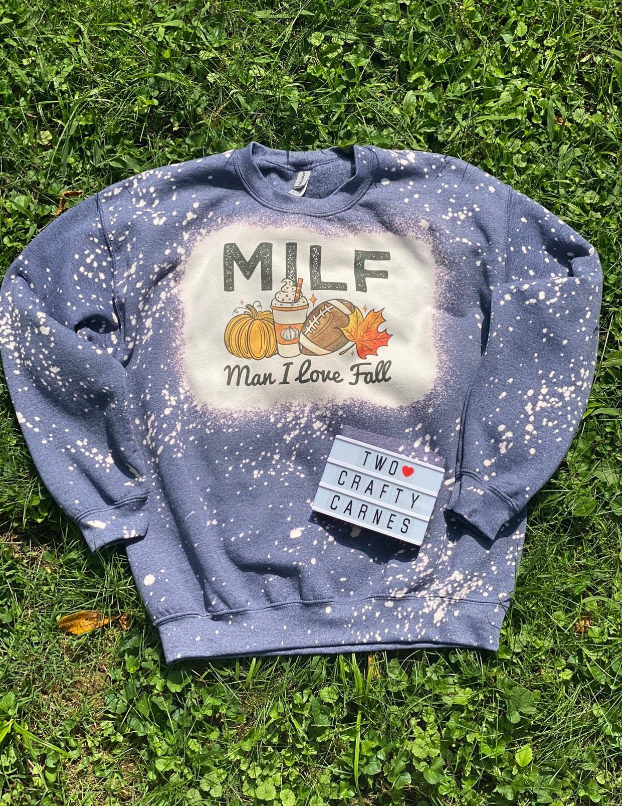 MILF BLEACHED CREWNECK