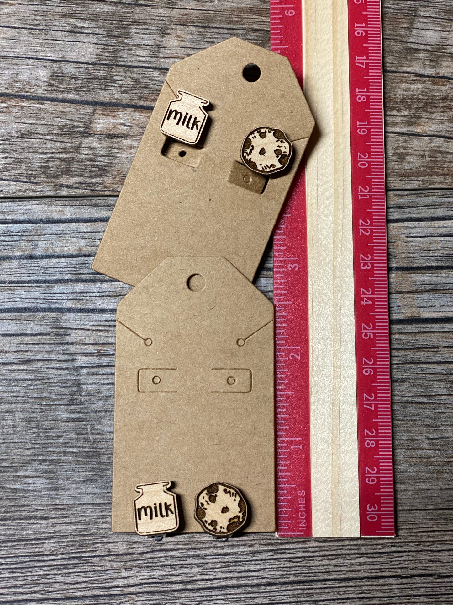 Milk & Cookie Clip-On Earrings