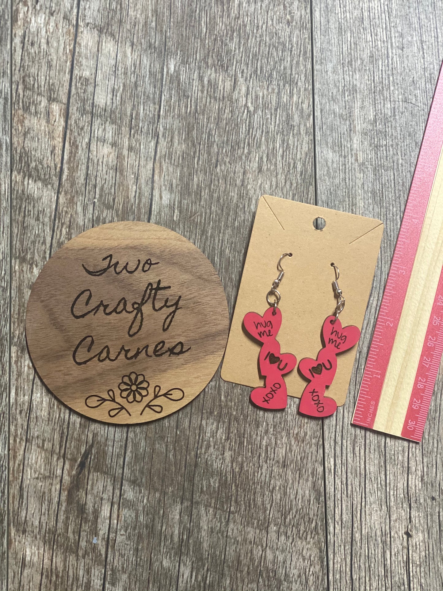 Valentine’s Heart Dangle Earrings