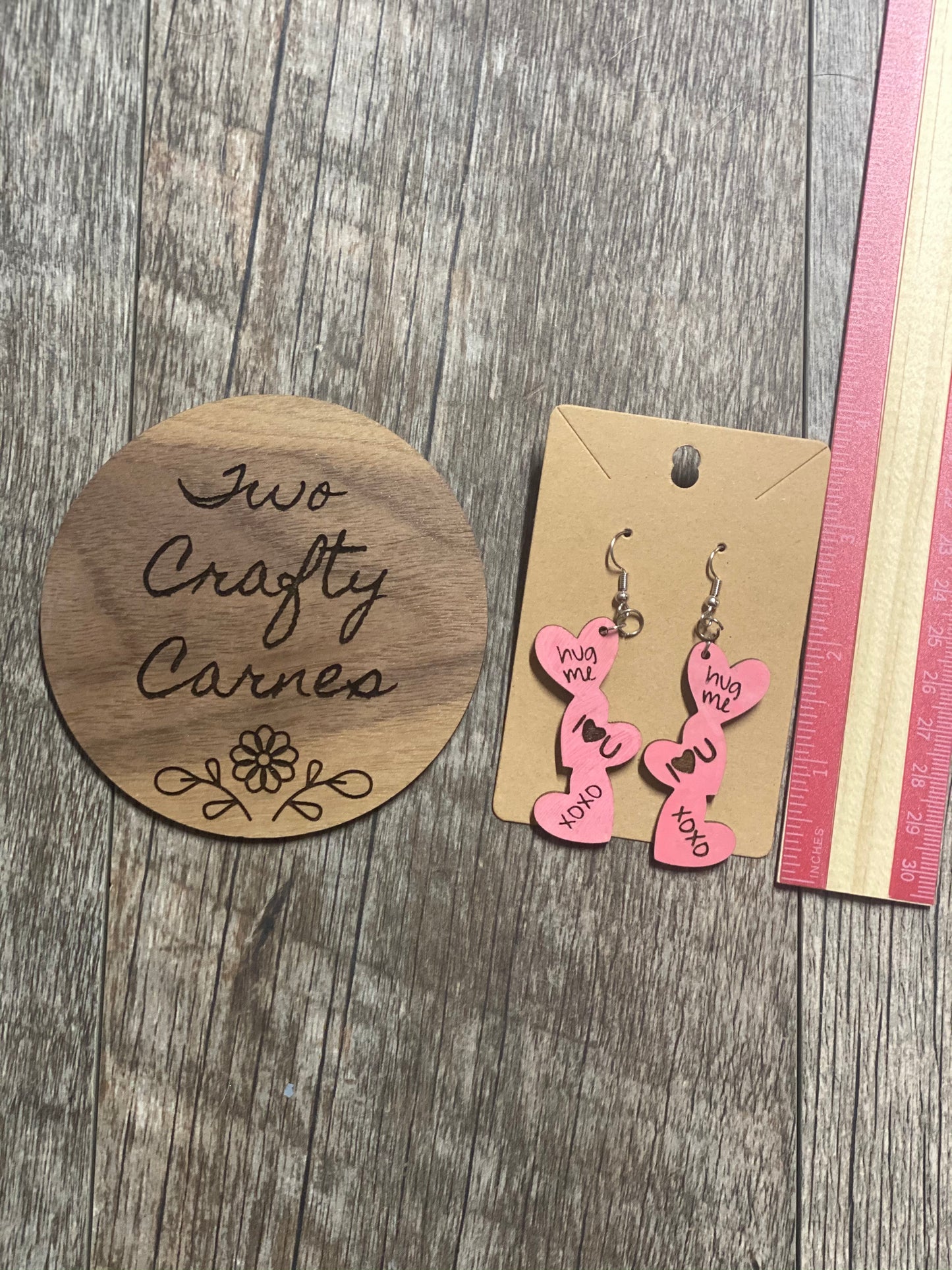 Valentine’s Heart Dangle Earrings