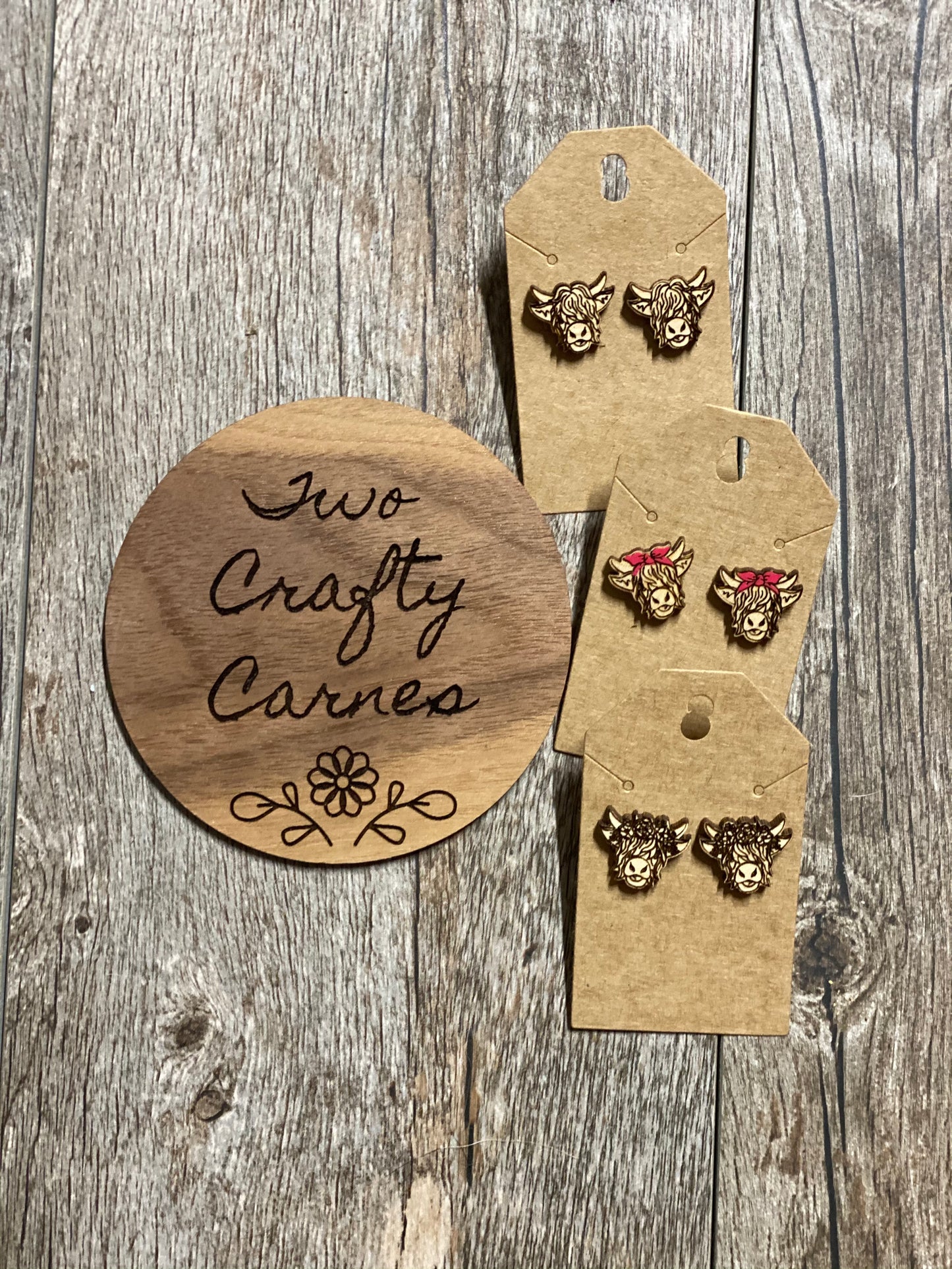 Highland Cow Earrings