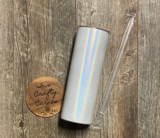 SHIMMER SKINNY SUBLIMATION TUMBLER