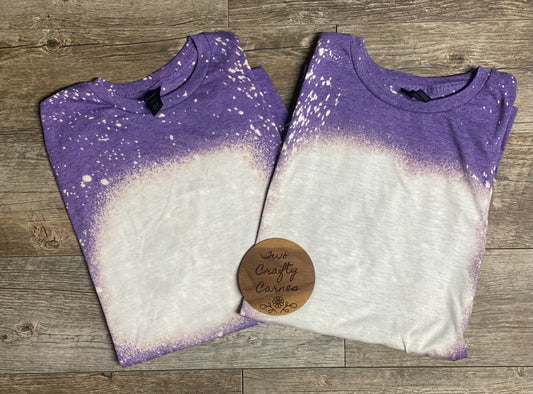 WHOLESALE BLANK BLEACH TEE PURPLE